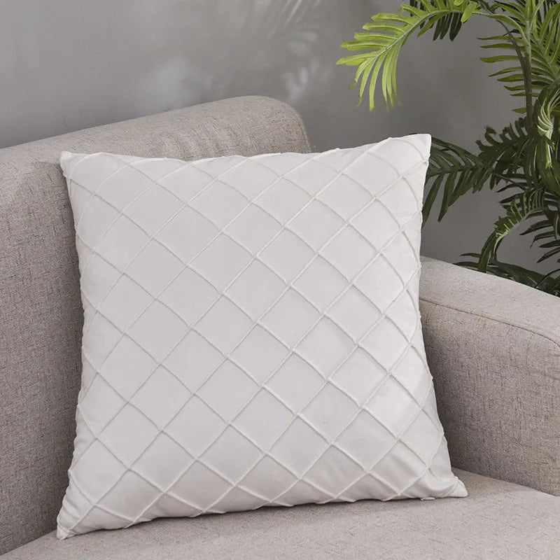 Cushion Cover Soft Velvet Geometric Funda Cojin 45×45cm Decorative Patio Furniture Pillowcase For Couch Balcony