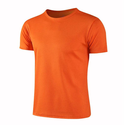 Quick-drying Round Neck Sport T-shirt Gym Jerseys Fitness Shirt Trainer Running T-shirt Men Breathable Sportswear Class Service - MauBai