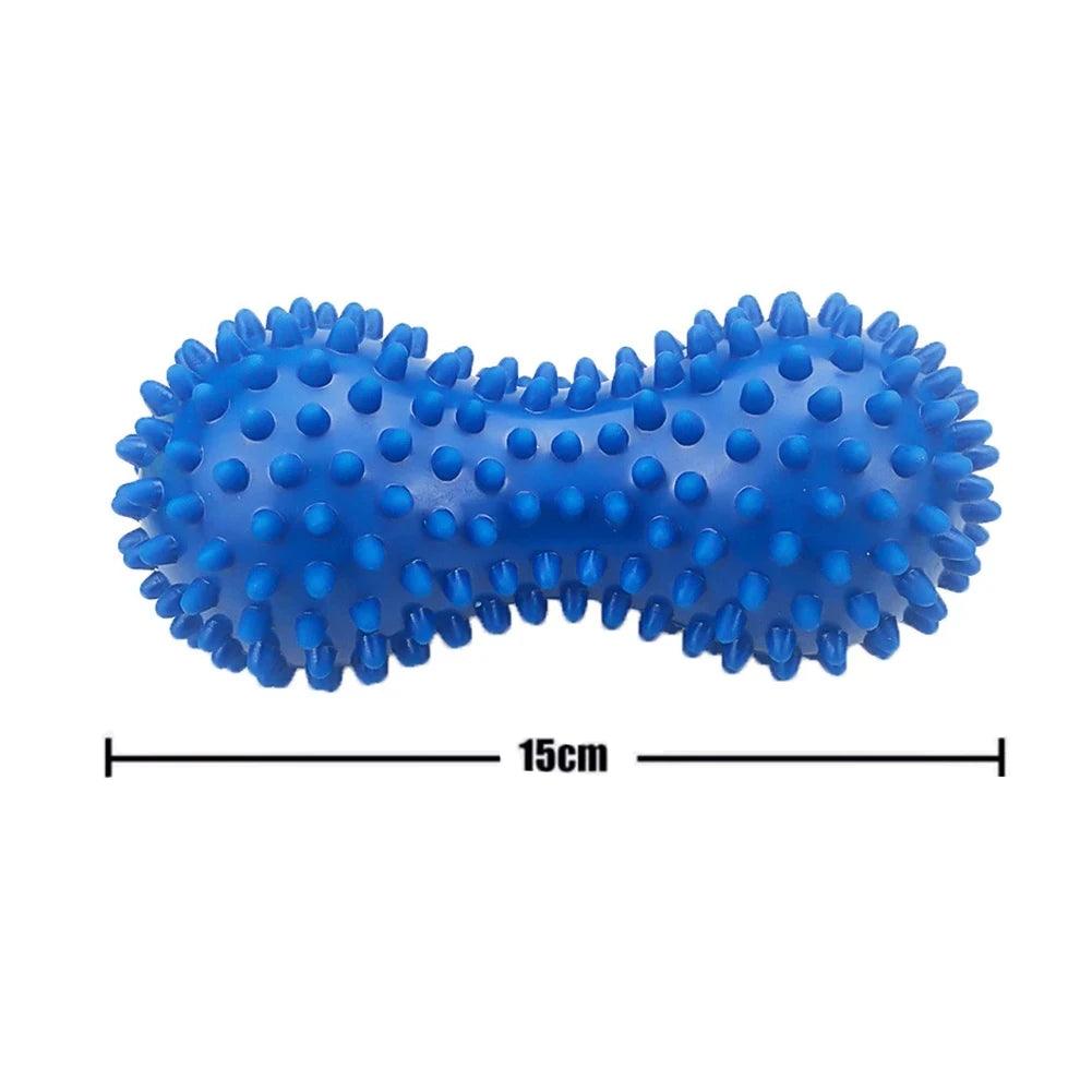 Foot Massage Roller Peanut Double Lacrosse Spiky Ball Myofascial Balls for Plantar Fasciitis Mobility Back Foot Arch Pain Relief - MauBai