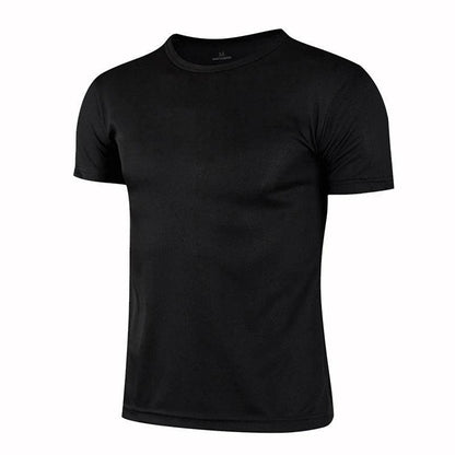 Quick-drying Round Neck Sport T-shirt Gym Jerseys Fitness Shirt Trainer Running T-shirt Men Breathable Sportswear Class Service - MauBai