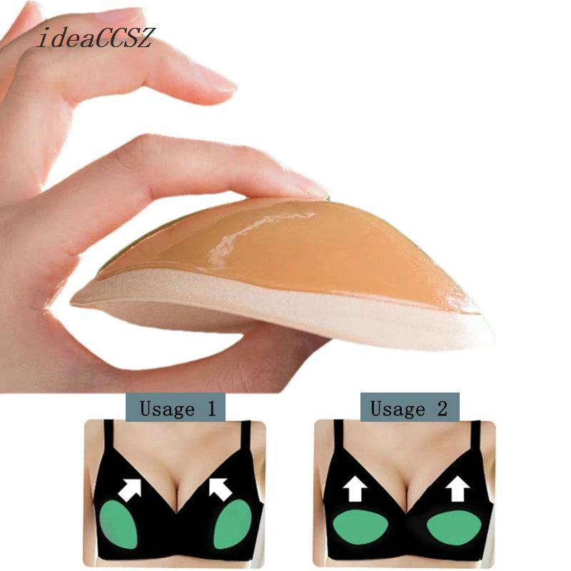 2 Pairs of Sets Thickened 3cm Chest Pad Invisible Self-adhesive Swimsuit Insert Sponge Pad Wedding Underwear