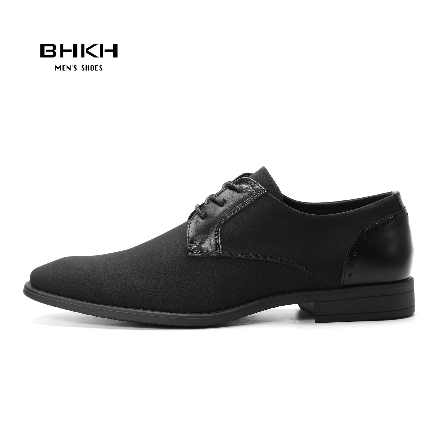 BHKH Men Dress Shoes Lace Up Men Casual Shoes Sapato Social Masculino Black Business Work Office Shoes For Men