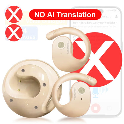 GreatWall NEW AI Real-Time Translation Wireless Bluetooth Earphones 144 Languages Headset Headphones HiFi Stereo HD Call Earbuds