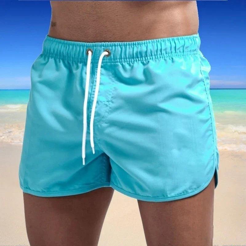 New Hot Summer Swim Trunks Sport Gym Running Shorts Male Beachwear Luxury Beach Shorts Quick Dry Mens Siwmwear Board Briefs - MauBai