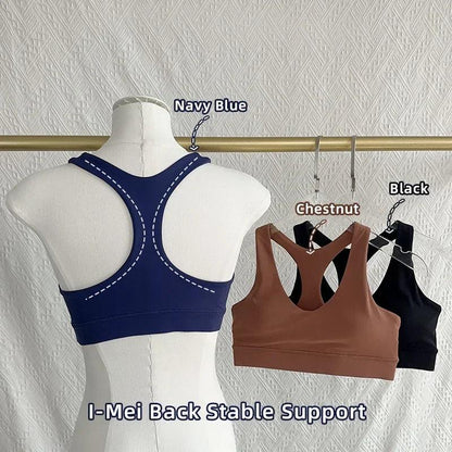 Fitness Yoga Sport Bras High Strength Beautiful Back Yoga Bra Shockproof Breathable Running Pilates Training Fitness Vest - MauBai