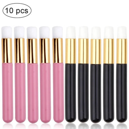 10pcs Eyelash Cleaning Brush Lash Shampoo Brush for Eyelash Extensions Peel Off Nose Pore Blackhead Remover Makeup Tools