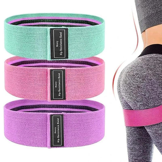 1/2/3PCS Elastic Bands Fitness Resistance Bands Yoga Pilates Hip Circle Expander Bands Gym Training Home Workout Equipment - MauBai