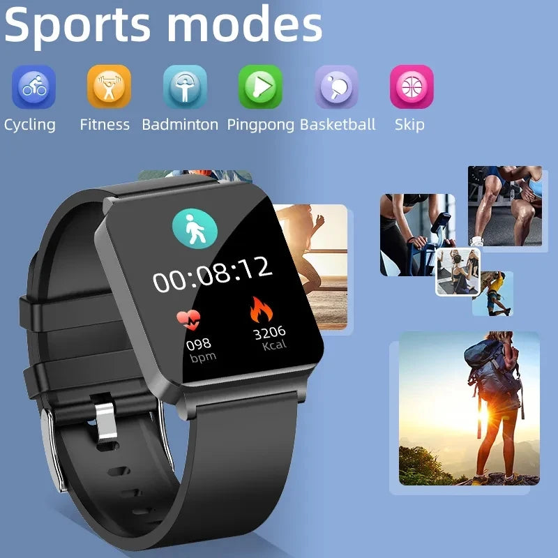 2024 New Accurate Measure Blood Sugar Smart Watch Men ECG+PPG Blood Pressure Heart Rate Monitor IP68 Waterproof Women Smartwatch