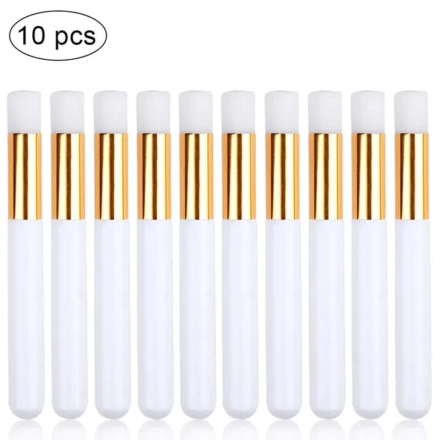 10pcs Eyelash Cleaning Brush Lash Shampoo Brush for Eyelash Extensions Peel Off Nose Pore Blackhead Remover Makeup Tools