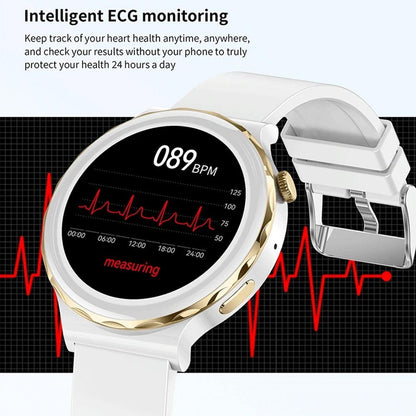 2024 For Huawei ECG+PPG Fashion Smart Watch Women Heart Rate Monitoring Waterproof Bluetooth Call Smart Watch Ladies For GT3 PRO