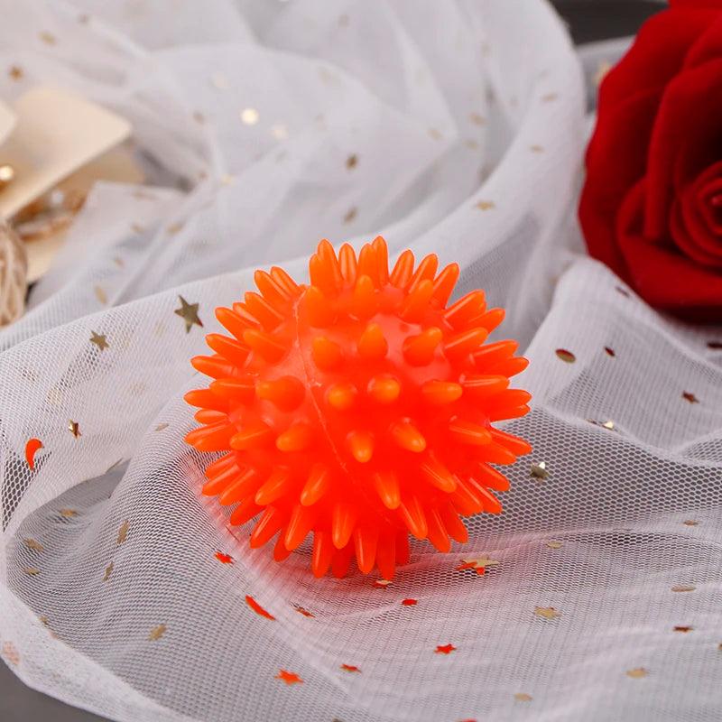 Full Body Spiky Massage Ball Hard Stress Ball 6cm Unique Design For Fitness Sport Hedgehog Sensory Training Grip the Ball 1PC - MauBai