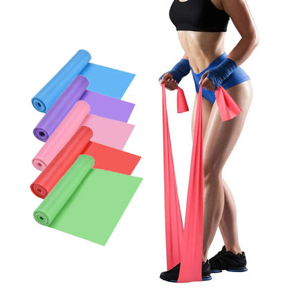 Yoga Sport Resistance Bands Pilates Training Fitness Exercise Home Gym Elastic Band Natural Rubber Latex Yoga Accessories - MauBai