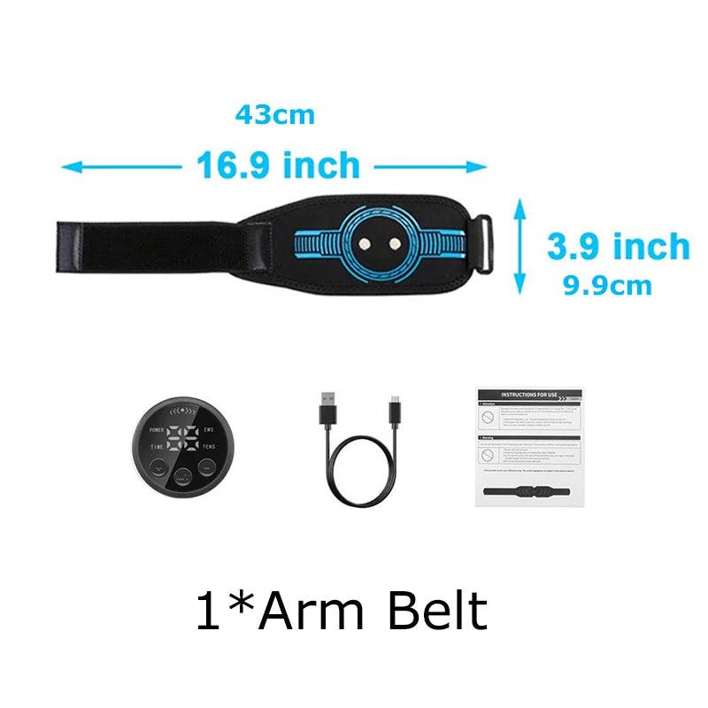 Abdominal Toning Belt EMS Muscle Stimulator Toner Waist Body Slimming Shaping Waist Arm Leg Massage Lose Weight Home Fitness - MauBai