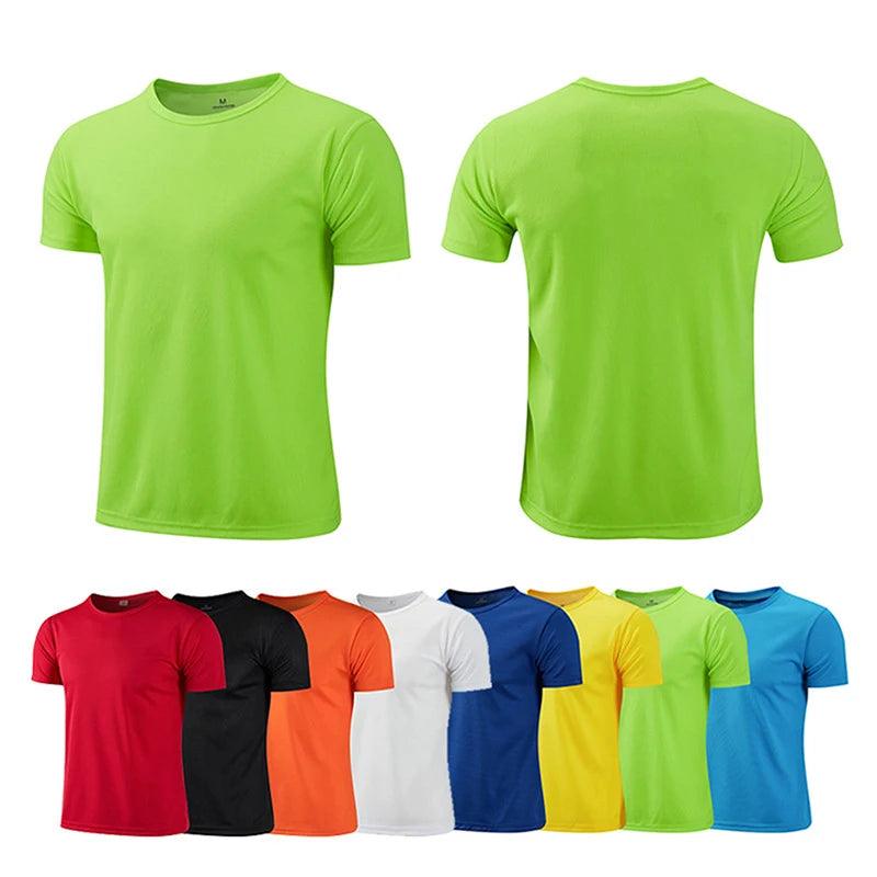 Quick-drying Round Neck Sport T-shirt Gym Jerseys Fitness Shirt Trainer Running T-shirt Men Breathable Sportswear Class Service - MauBai