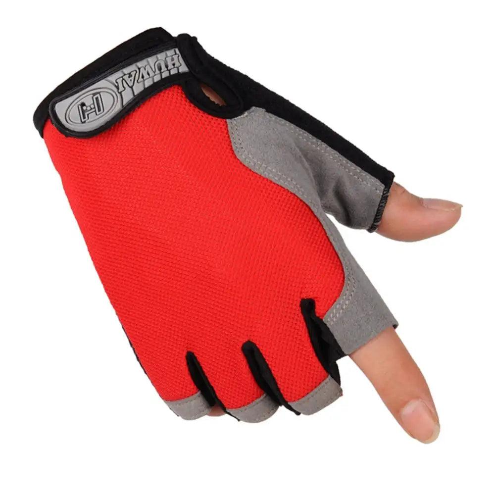 1Pair Women Men Bicycle Glove Mountain Bike Lightweight Yoga Training Non-slip Half-finger Glove Cycling - MauBai