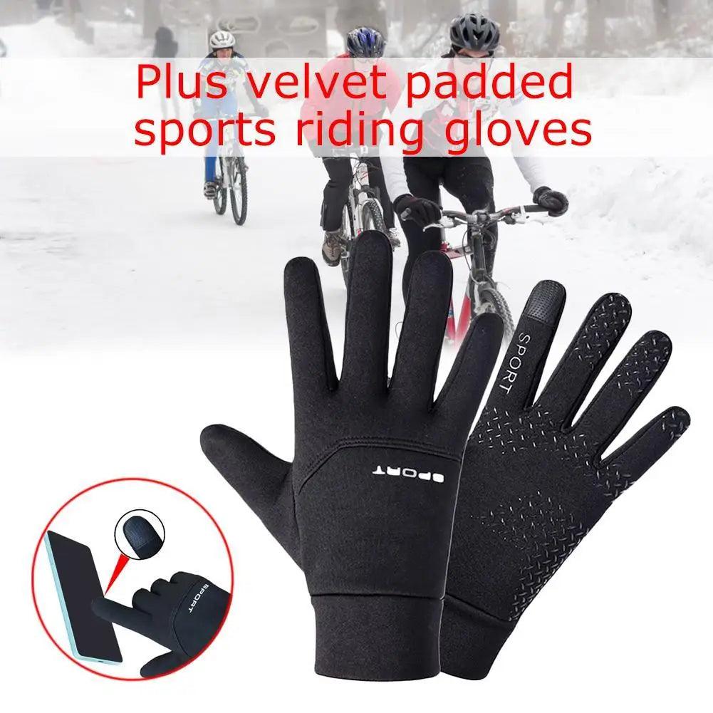 Football Gloves Waterproof Thermal Grip Outfield Cycling Player Bicycle Field Bike Sports Sports Outdoor Guantes  ﻿ - MauBai