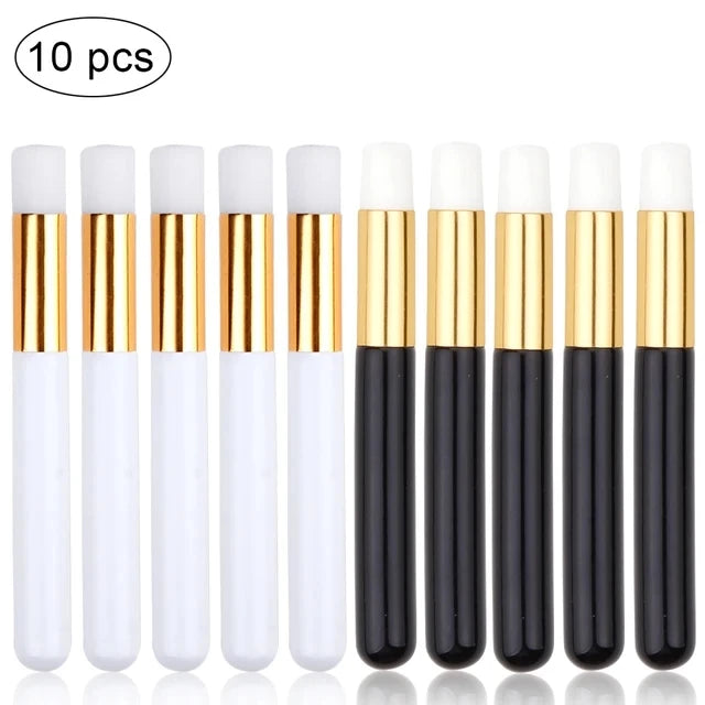 10pcs Eyelash Cleaning Brush Lash Shampoo Brush for Eyelash Extensions Peel Off Nose Pore Blackhead Remover Makeup Tools