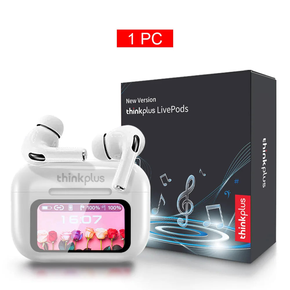 Original Thinkplus Wireless Bluetooth 5.0 Earphones Noise Canceling Headsets Full Color Touch Screen Headphones Hi-Fi Earbuds