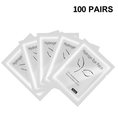 100Pairs Hydrogel Eyelash Patches Under Eye Pads Gel Patch Lashes Patches for Extension Makeup Eye Pads Eyelash Extension Patch