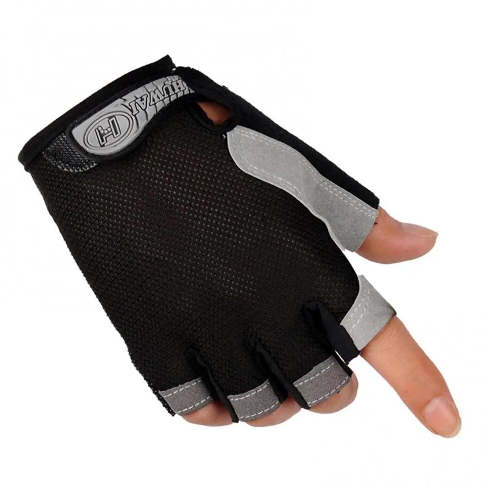 1Pair Women Men Bicycle Glove Mountain Bike Lightweight Yoga Training Non-slip Half-finger Glove Cycling - MauBai