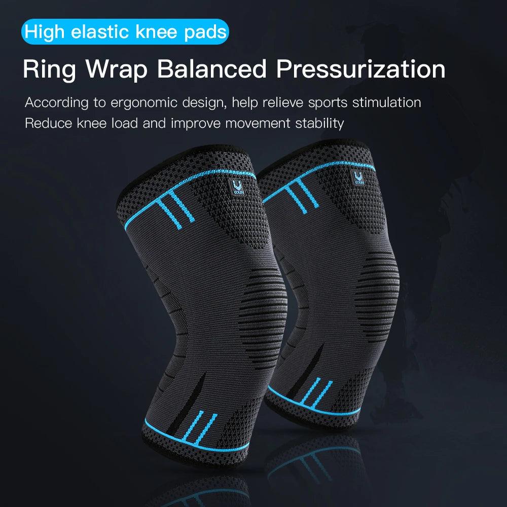 1 Pc Elastic Breathable Compression Knee Support Sleeve for Basketball Running Cycling - MauBai