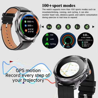 New For Xiaomi S4 Ultra Outdoor Sports Smart Watch Men 1.53 inch AMOLED NFC GPS Compass Heart rate Waterproof BT Call Smartwatch