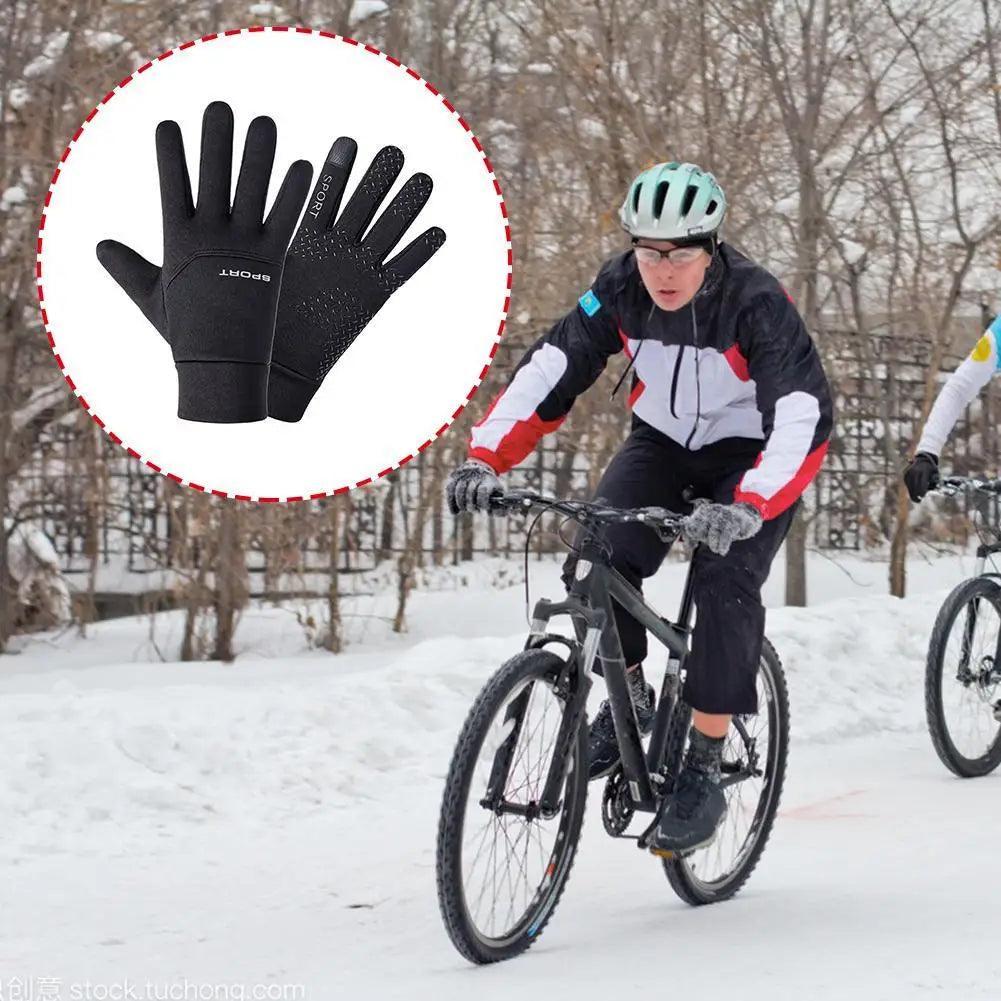 Football Gloves Waterproof Thermal Grip Outfield Cycling Player Bicycle Field Bike Sports Sports Outdoor Guantes  ﻿ - MauBai