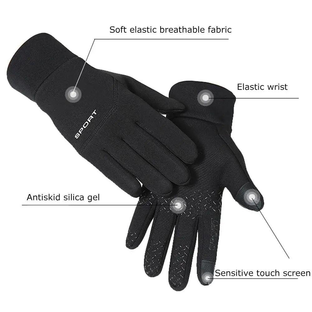 Football Gloves Waterproof Thermal Grip Outfield Cycling Player Bicycle Field Bike Sports Sports Outdoor Guantes  ﻿ - MauBai