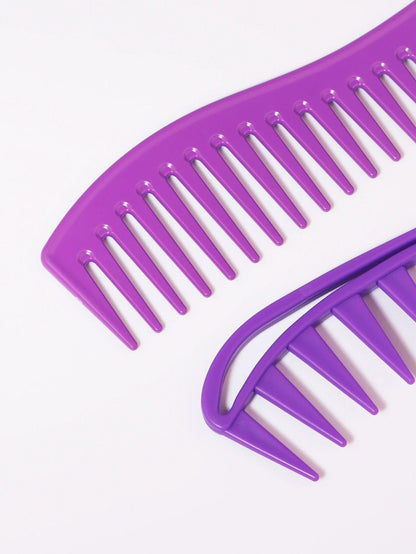 2-piece set of wide toothed oil hair comb dual-purpose hairdresser accessories hair styling tools Special for real hair wigs